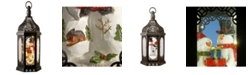 National Tree Company National Tree 15" Christmas Lantern with Snowman Family Inside & Battery Operated Lights